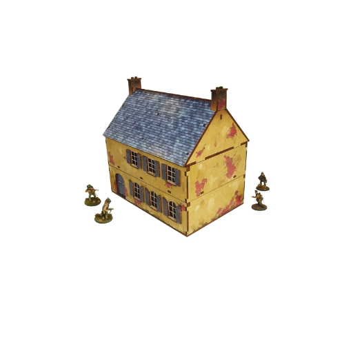 Pre-painted WW2 Normandy Townhouse 2
