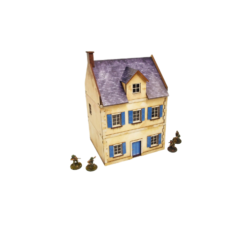 Pre-painted WW2 Normandy Townhouse 3