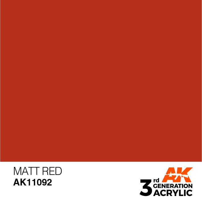 AK 3GEN Matt Red 17ml