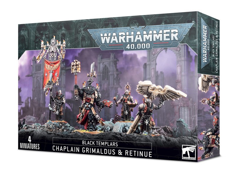 High Chaplain Grimaldus and Retinue Black Templars - Space Marines