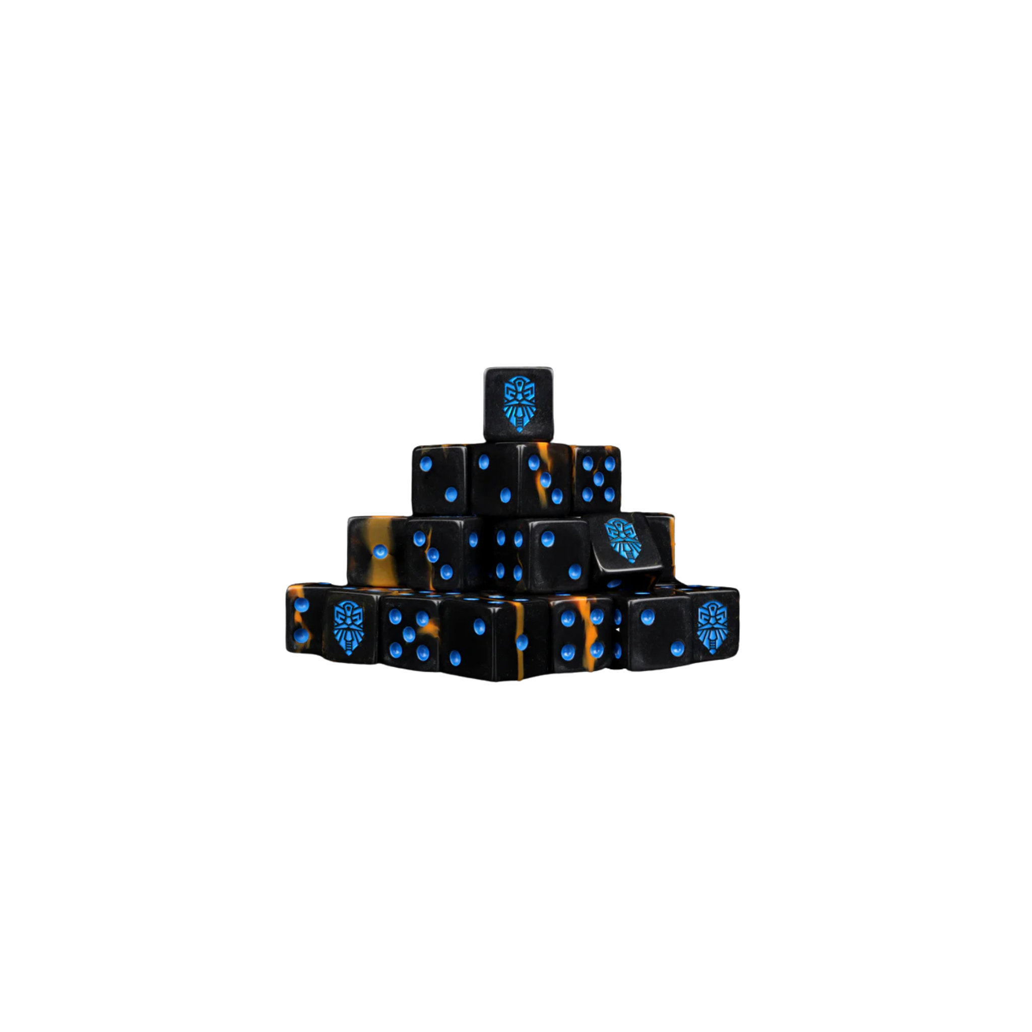 Molten Lava Dice 16mm Square (25 Stück)