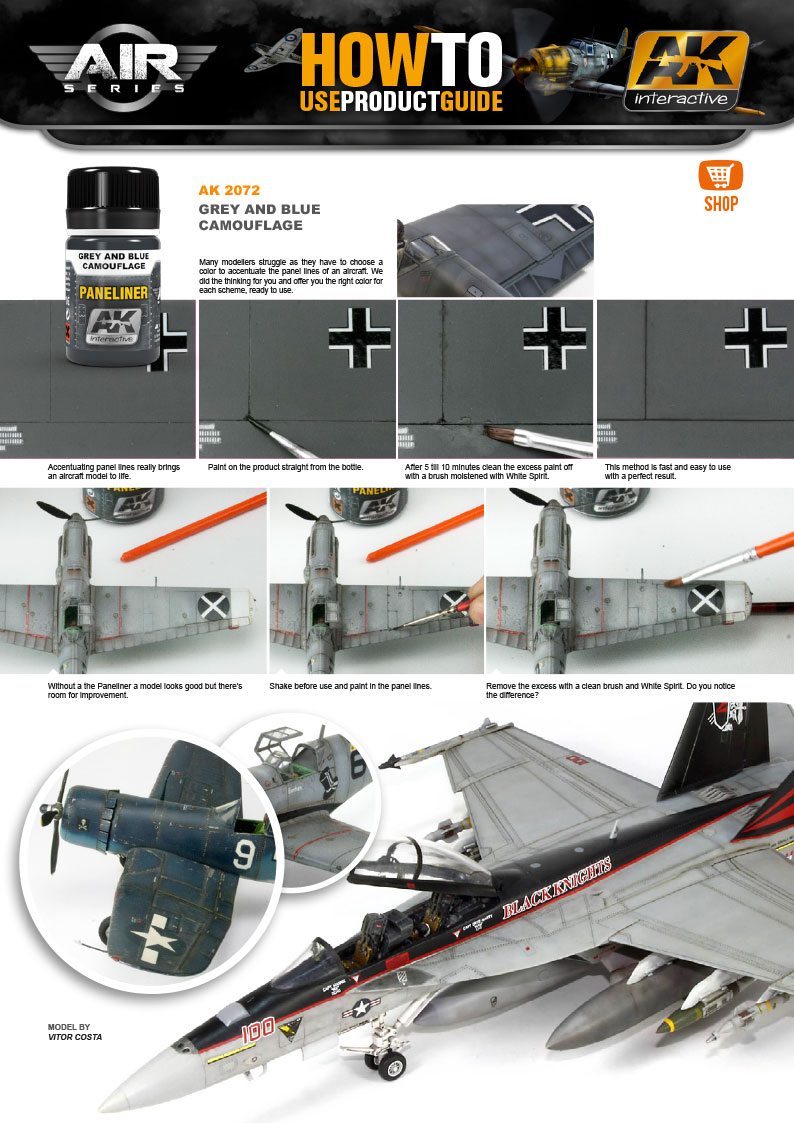 Paneliner for Grey and Blue Camouflage