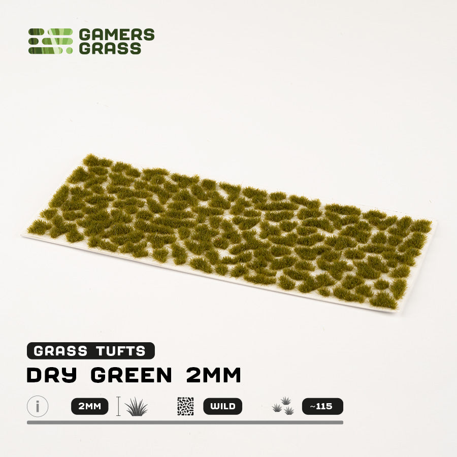Dry Green 2mm Tufts