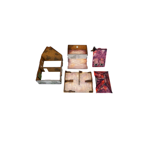 Pre-painted WWII Normandy Farmhouse