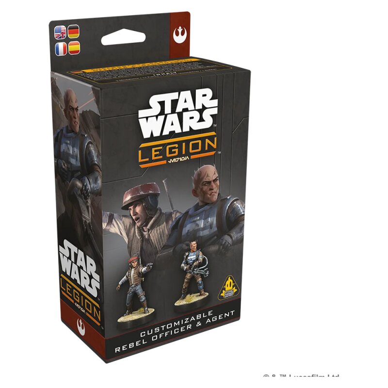 Star Wars: Legion – Anpassbarer Rebel Offizier / Customizable Rebel Officer & Agent
